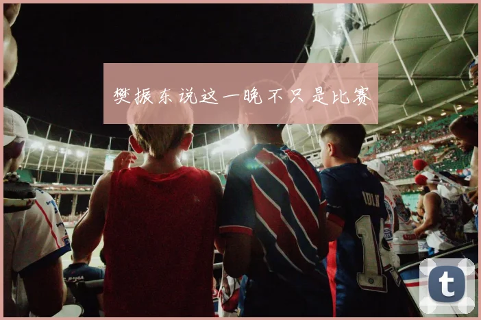 樊振东说这一晚不只是比赛